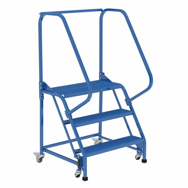 Vestil 60 H Steel PW Ladder, Perforated, 3 Step, 3 in Steps LAD-PW-32-3-P